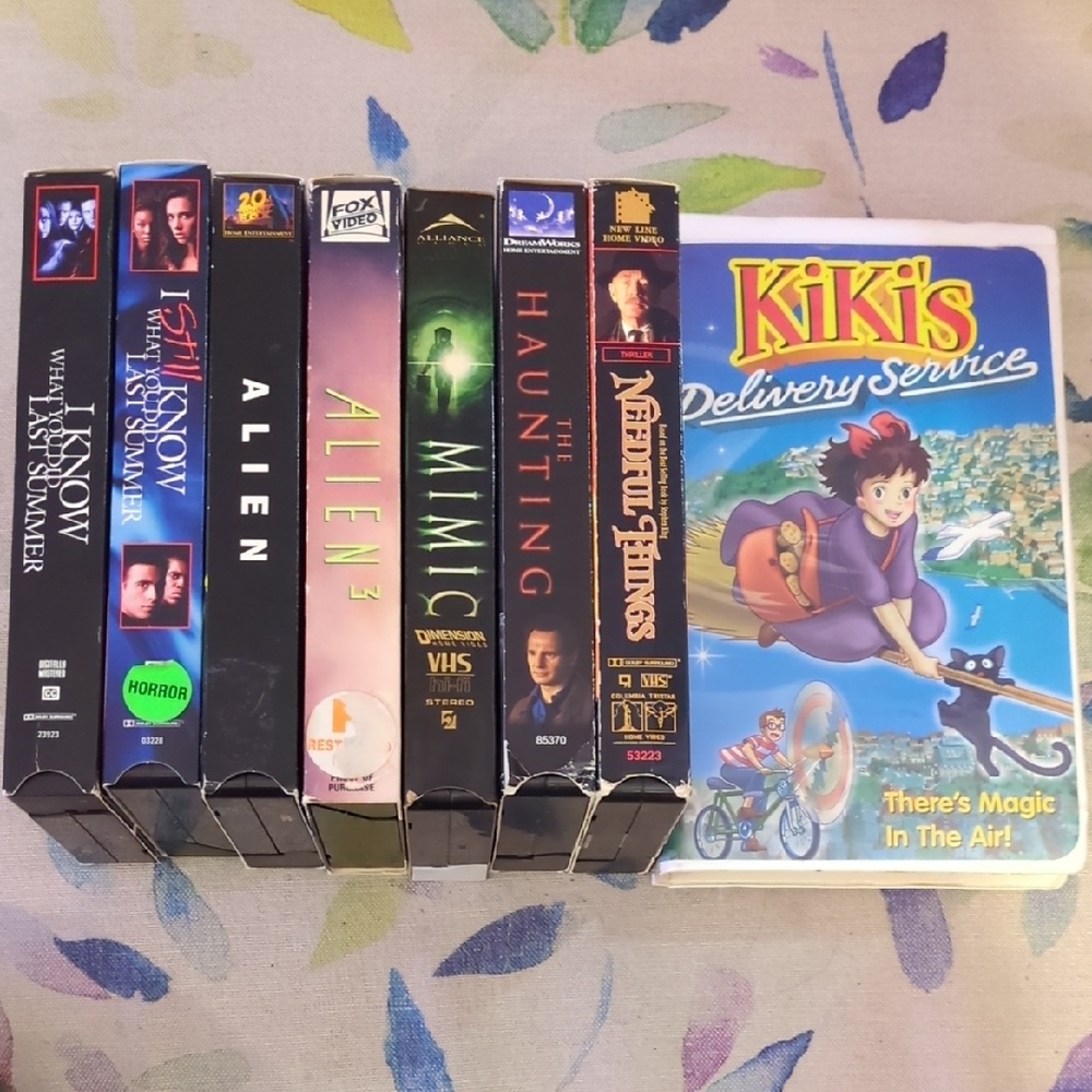 SOLD! Custom 8 VHS Tape Bundle